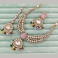 FS Collection Classic Pota Stone And Beaded Necklace Set