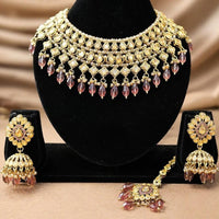 FS Collection Classic Pota Stone And Beaded Necklace Set