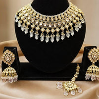 FS Collection Classic Pota Stone And Beaded Necklace Set