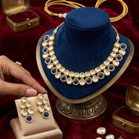 FS Collection Classic Pota Stone Necklace Set