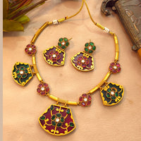 FS Collection Elegant Pota Stone Necklace Set
