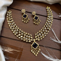 FS Collection Graceful American Diamond Necklace Set for for Special Occasions