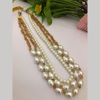 FS Collection Unique Pearl And Beaded Necklace for Traditional Wear
