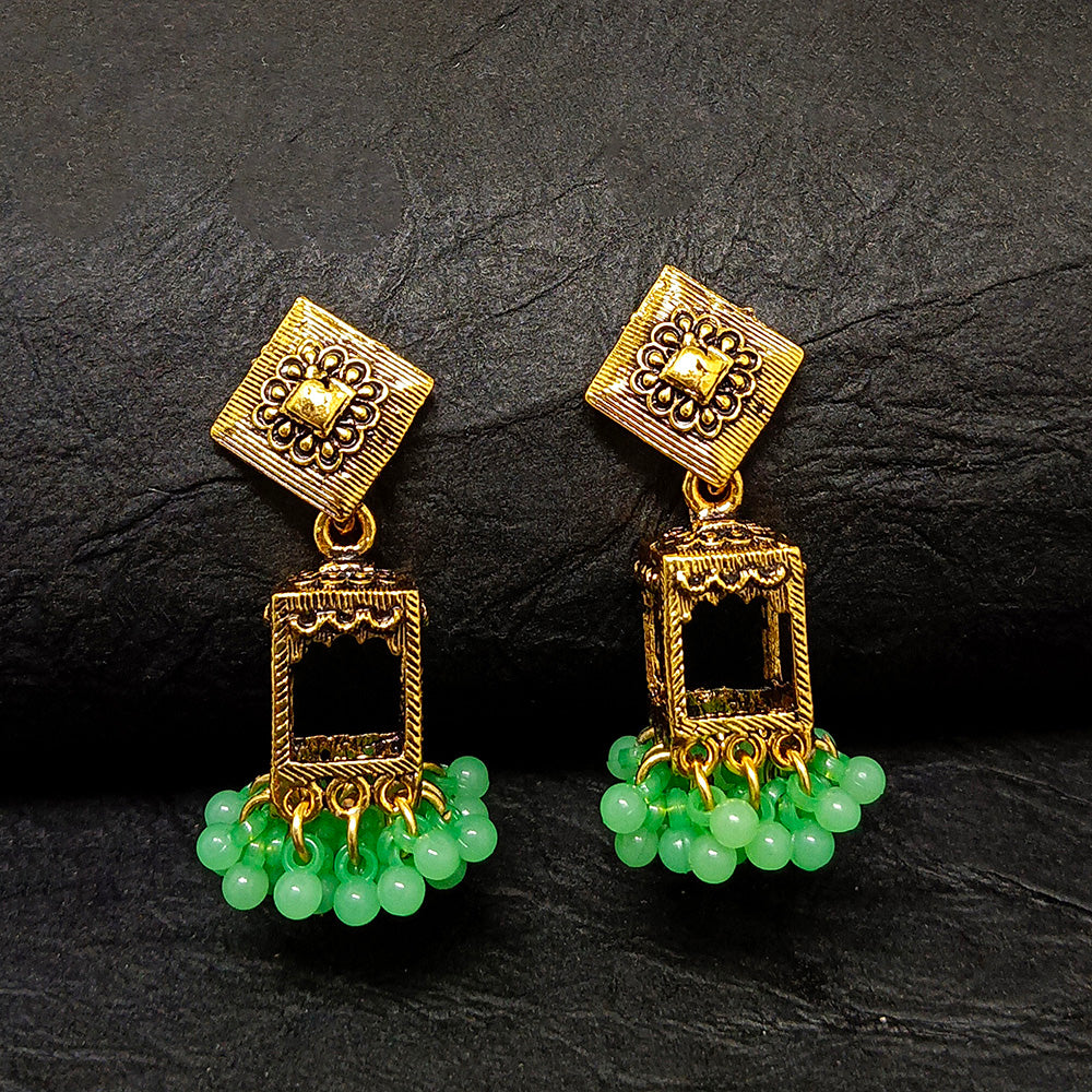 Darshana Jewels Gold Plated Jhumki Earrings