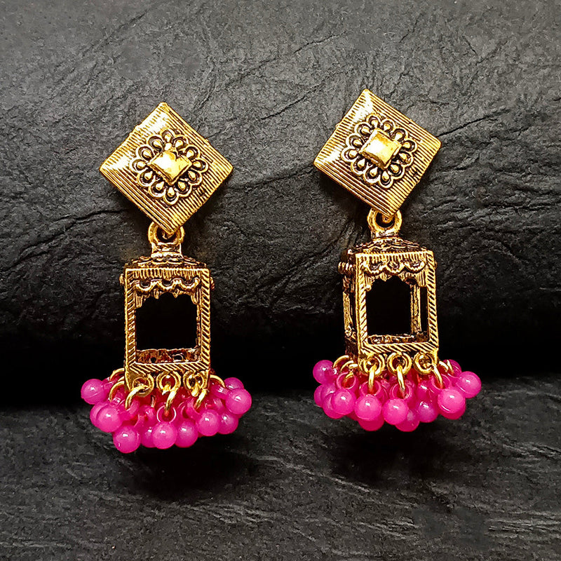 Darshana Jewels Gold Plated Jhumki Earrings