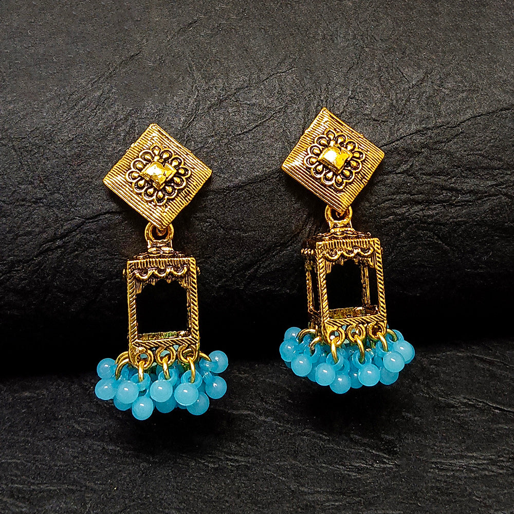 Darshana Jewels Gold Plated Jhumki Earrings