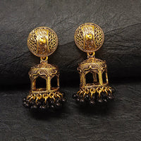 Darshana Jewels Gold Plated Jhumki Earrings