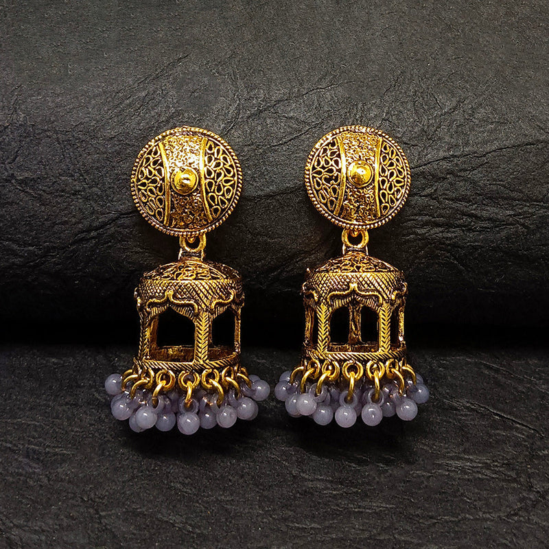 Darshana Jewels Gold Plated Jhumki Earrings