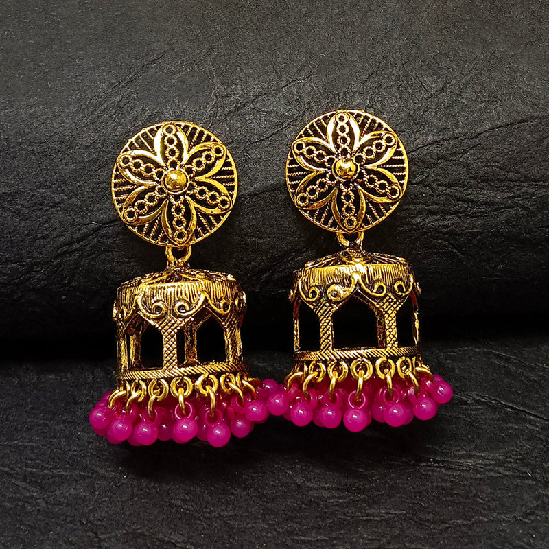 Darshana Jewels Gold Plated Jhumki Earrings