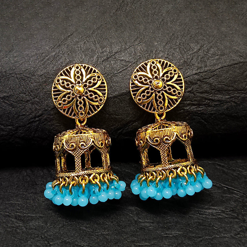 Darshana Jewels Gold Plated Jhumki Earrings