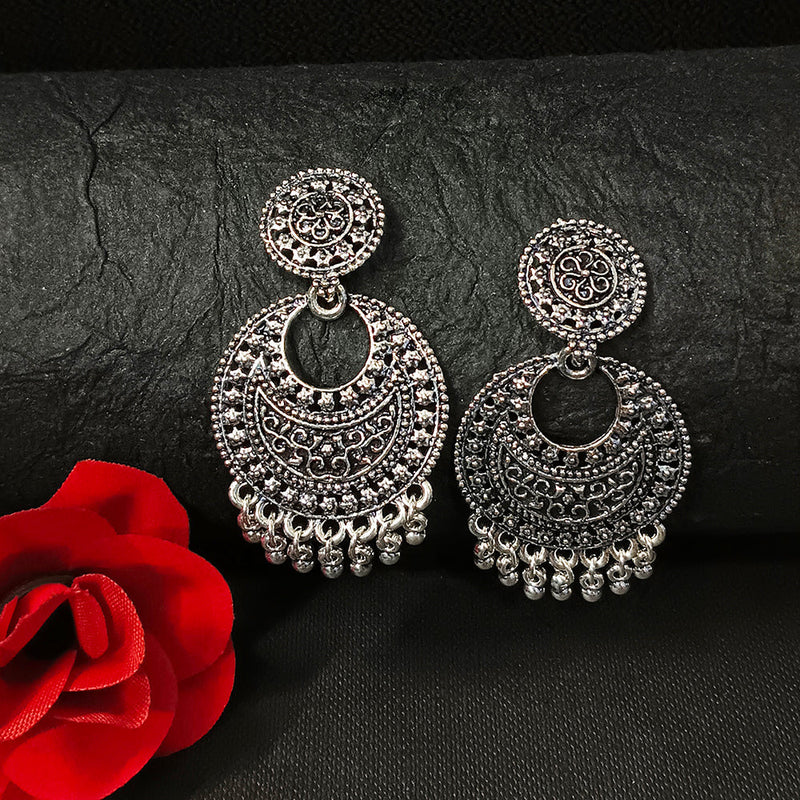 Darshana Jewels Oxidised Plated Dangler Earrings