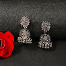 Darshana Jewels Oxidised Plated Jhumki Earrings