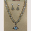 Crescent Creation Intricately Designed Necklace Set with Delicate Pearl Detailing