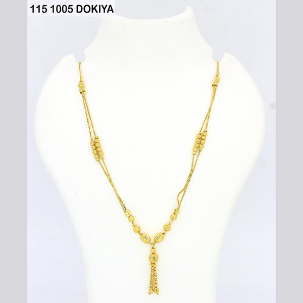 Mahavir Dye Gold Dokiya Necklace