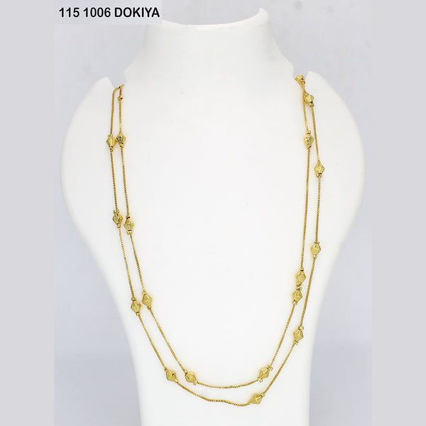 Mahavir Dye Gold Dokiya Necklace