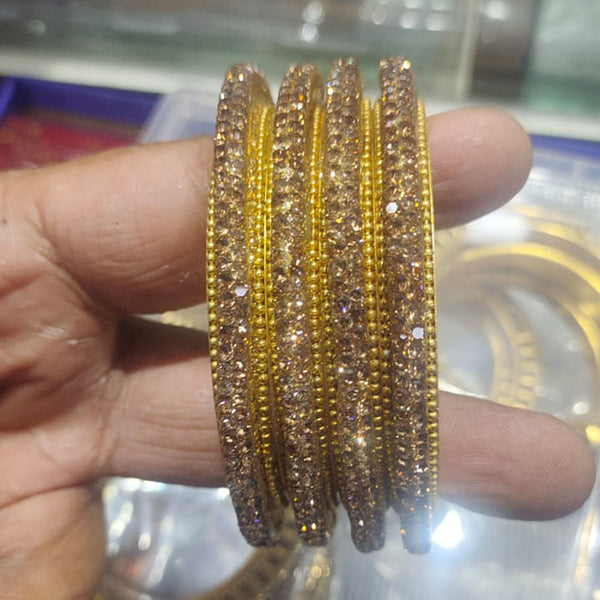 Kiran Bangles Gold Plated Austrian Stone Bangles Set