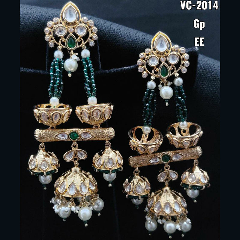 Vivah Creation Kundan Stone Dangler Earrings