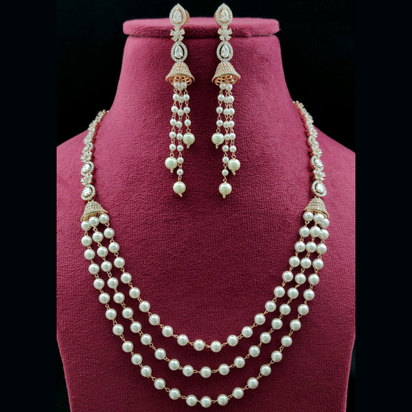 Vivah Creations American Diamond Necklace Set