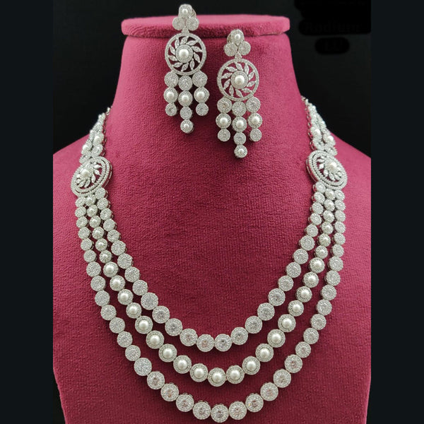 Vivah Creations American Diamond Necklace Set