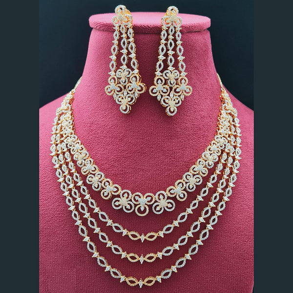 Vivah Creations American Diamond Necklace Set