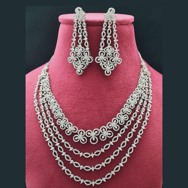 Vivah Creations American Diamond Necklace Set