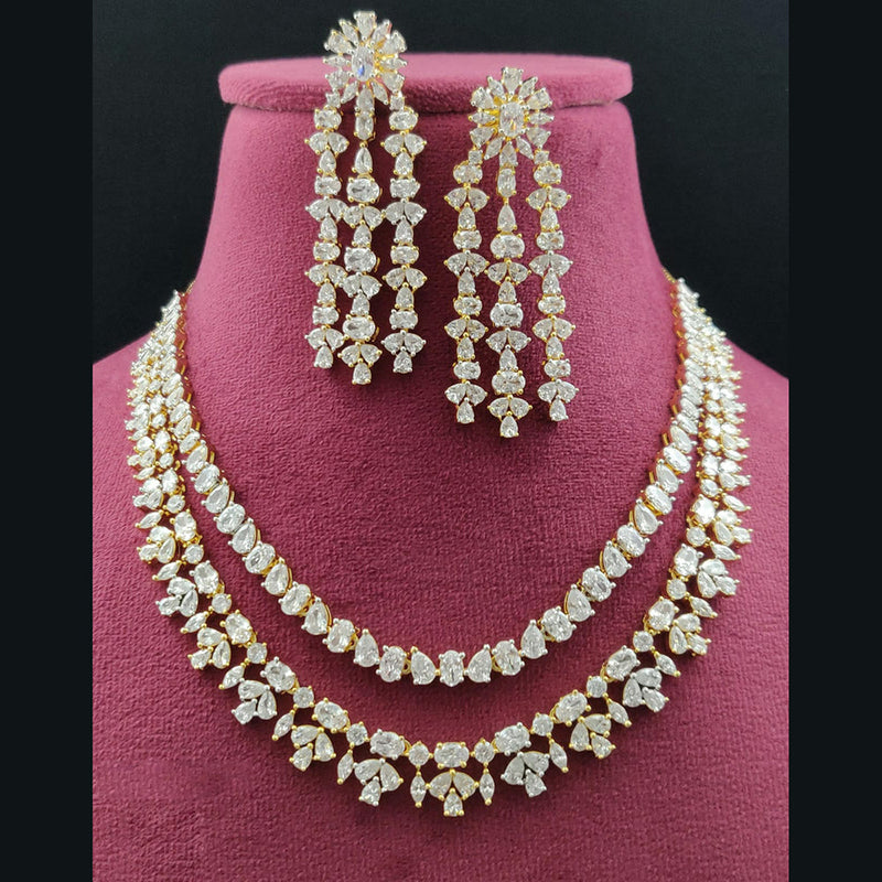 Vivah Creations American Diamond Necklace Set