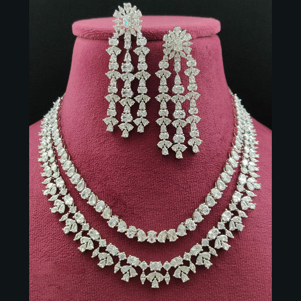 Vivah Creations American Diamond Necklace Set