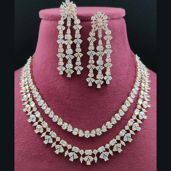 Vivah Creations American Diamond Necklace Set