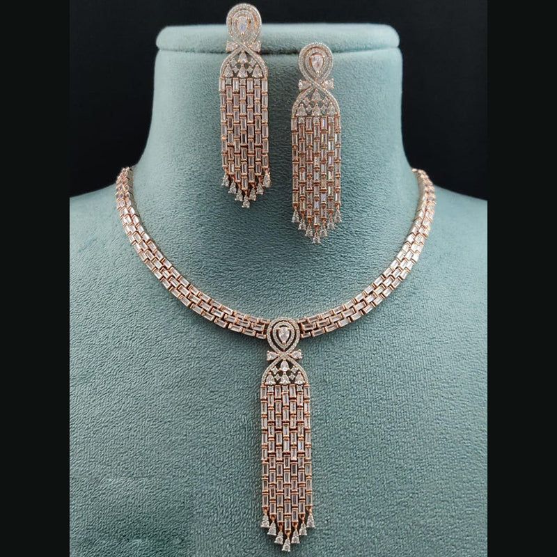 Vivah Creations American Diamond Necklace Set