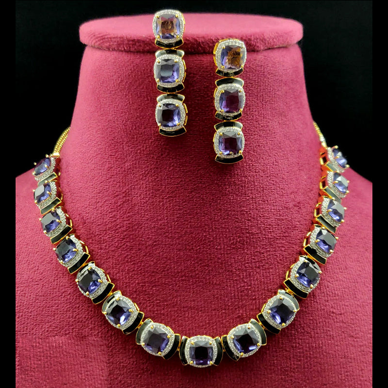 Vivah Creations American Diamond Necklace Set