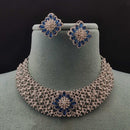 Vivah Creations Premium American Diamond Designer Choker Necklace Set