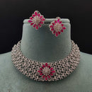 Vivah Creations Premium American Diamond Designer Choker Necklace Set