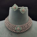 Vivah Creations Premium American Diamond Designer Choker Necklace Set