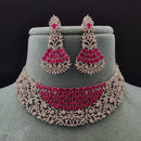 Vivah Creations Premium American Diamond Designer Choker Necklace Set