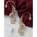 Vivah Creations Glamorous Stylish American Diamond Ear Cuff Earrings