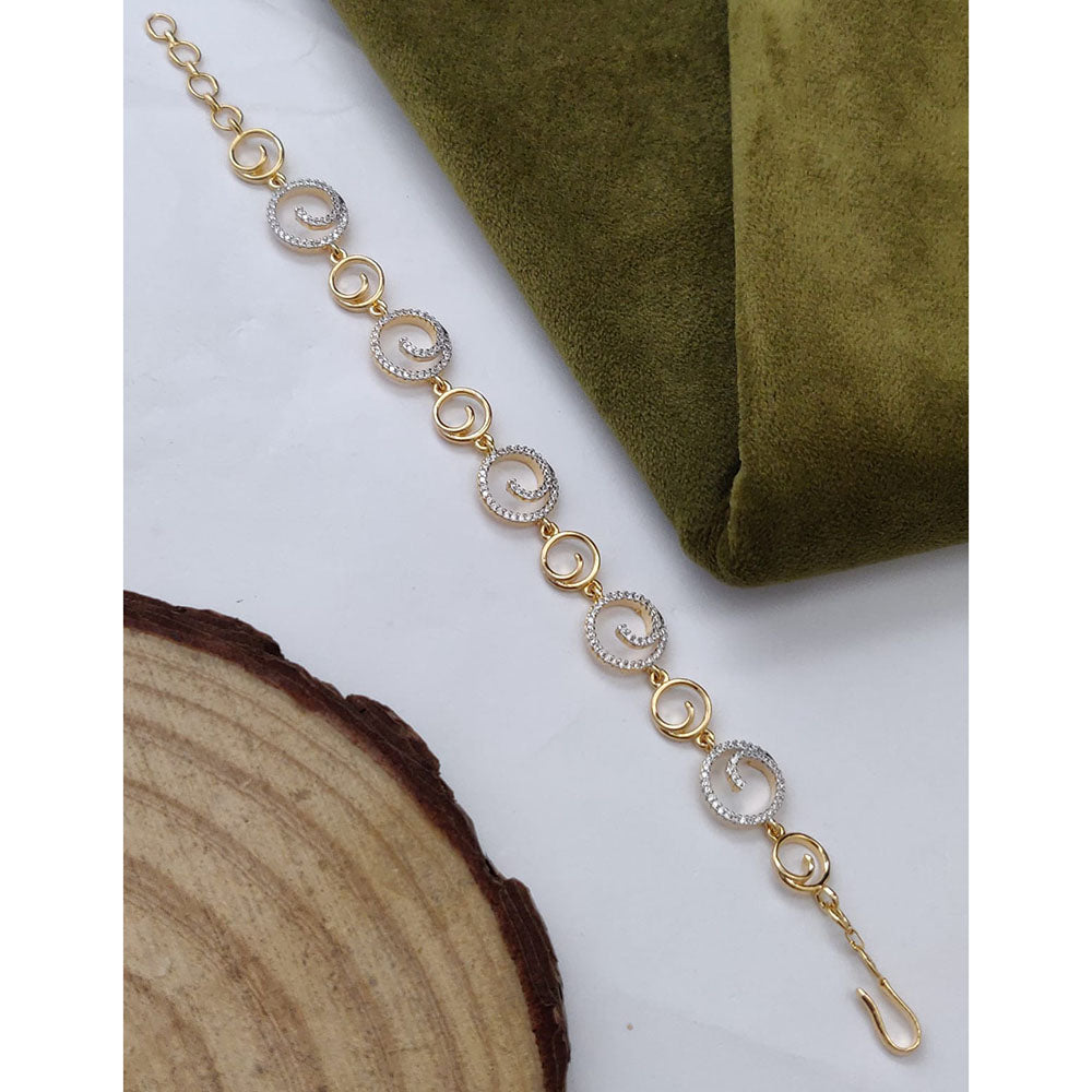 Vivha Creations Luxury American Diamond Designer Adjustable Bracelet