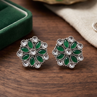 Wearhouse Fashion Modern Style Kundan Stone Studs Earrings