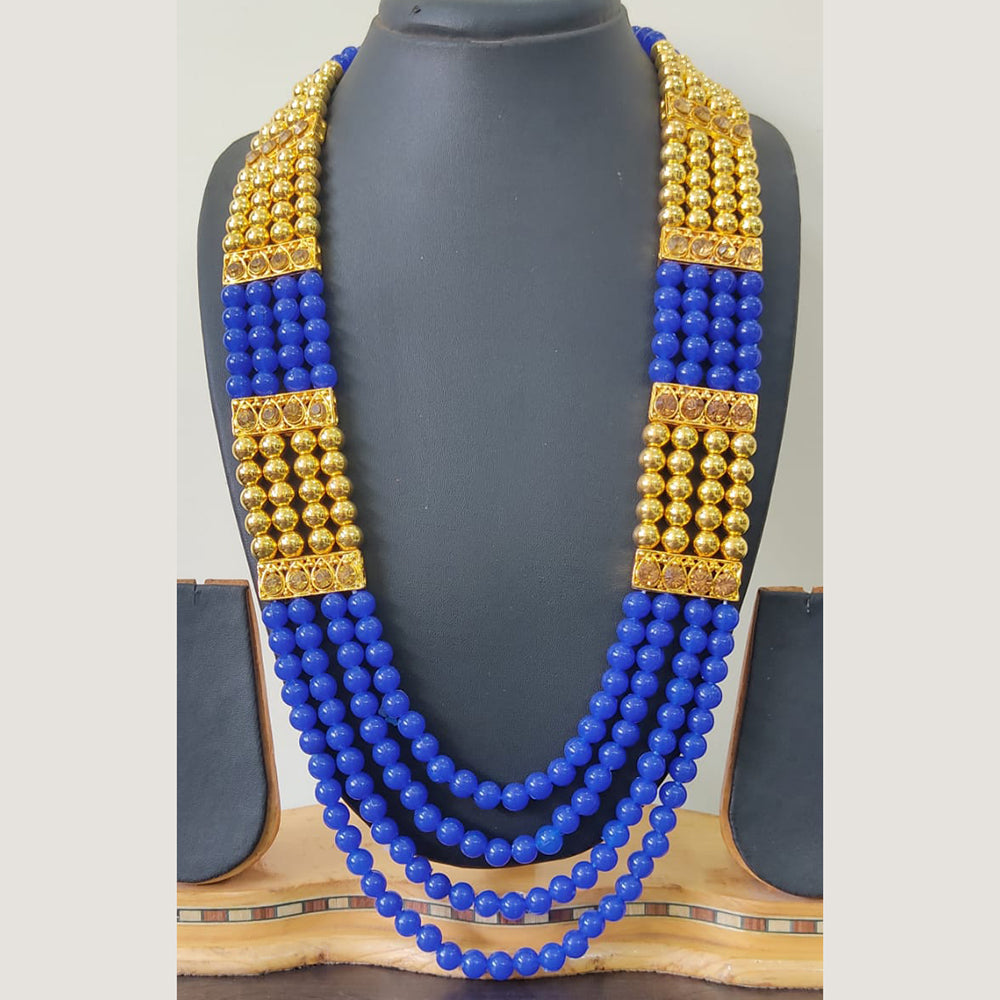 Ravechi Art Gold Plated Pearls Long Necklace