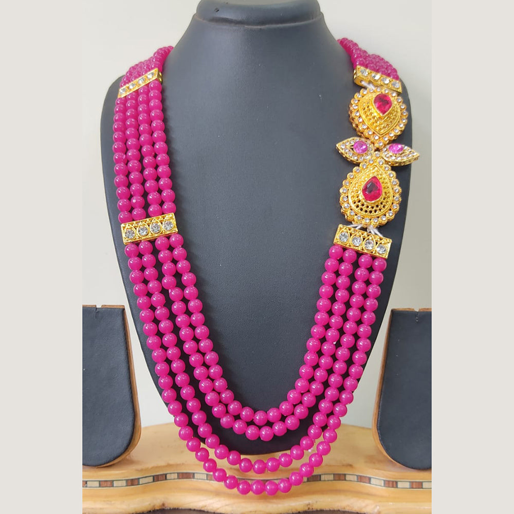 Ravechi Art Gold Plated Pearls Long Necklace