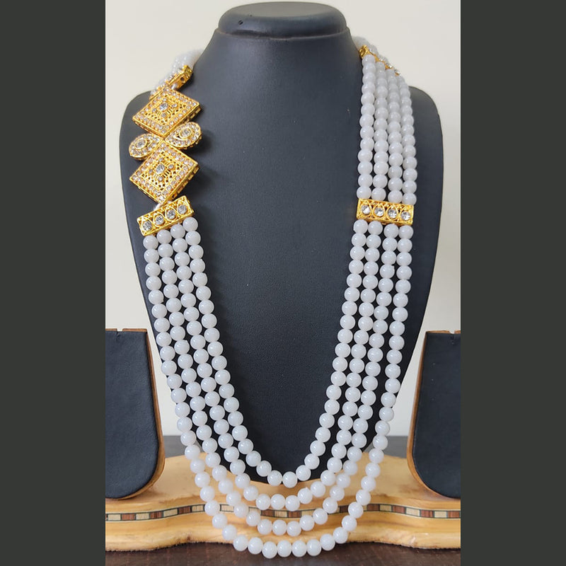 Ravechi Art Gold Plated Pearls Long Necklace