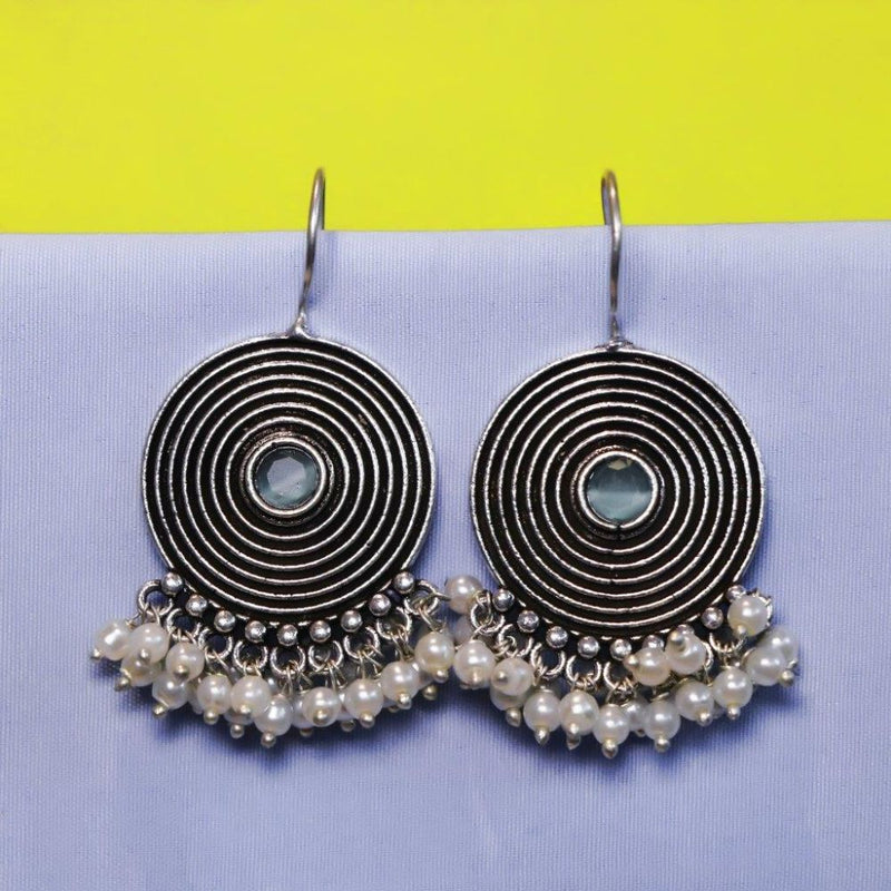 Akruti Collection Oxidised Plated Dangler Earrings