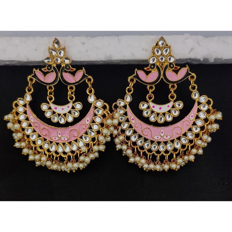 Akruti Collection Gold Plated Dangler Earrings