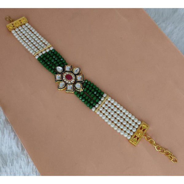 Akruti Collection Gold Plated Adjustable Bracelet
