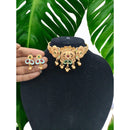 Akruti Collection Gold Plated Choker Necklace Set