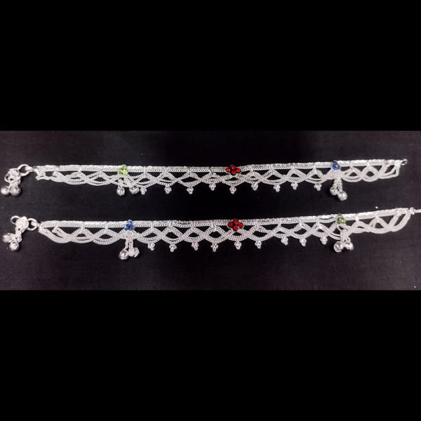 Akruti Collection Silver Plated Anklet