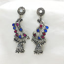 Akruti Collection Oxidised Plated Pota Stone Dangler Earring