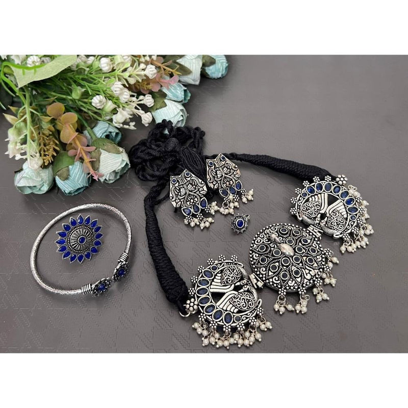 Akruti Collection Oxidised Plated Combo