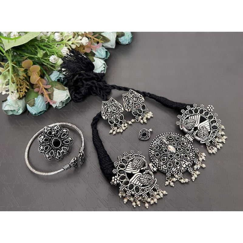 Akruti Collection Oxidised Plated Combo