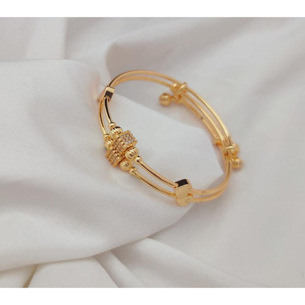 Akruti Collection Gold Plated Adjustable Bangle Set