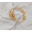 Akruti Collection Gold Plated Adjustable Bangle Set